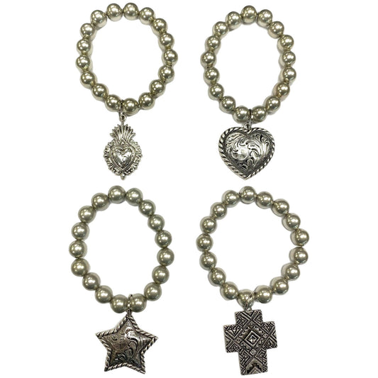 Rodeo Soul Cross Charm Bracelet