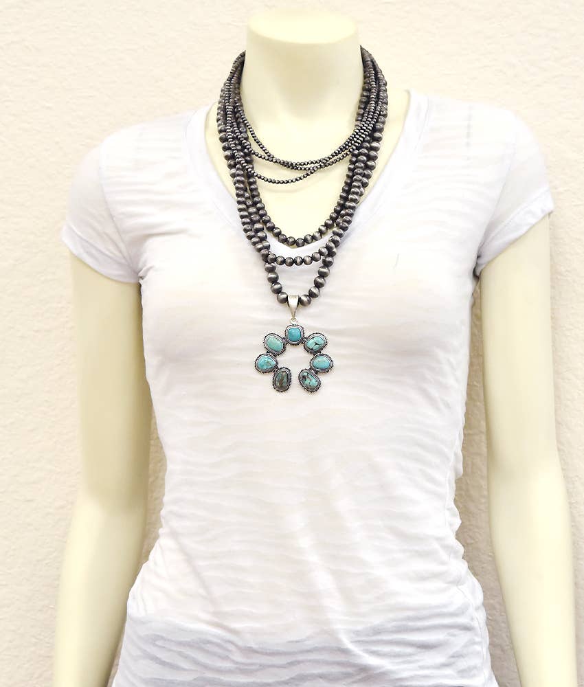 Squash Babe Turquoise Necklace