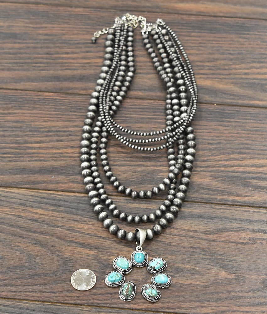 Squash Babe Turquoise Necklace