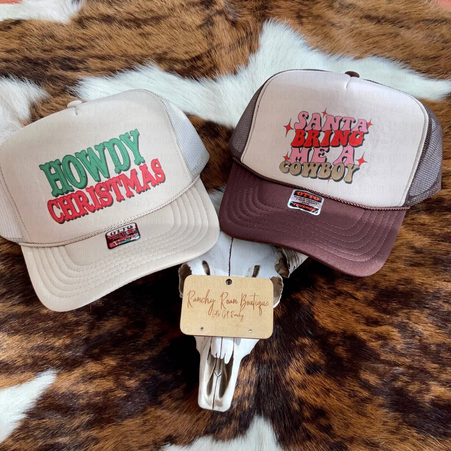 Santa Bring Me a Cowboy Western Foam Trucker Hat