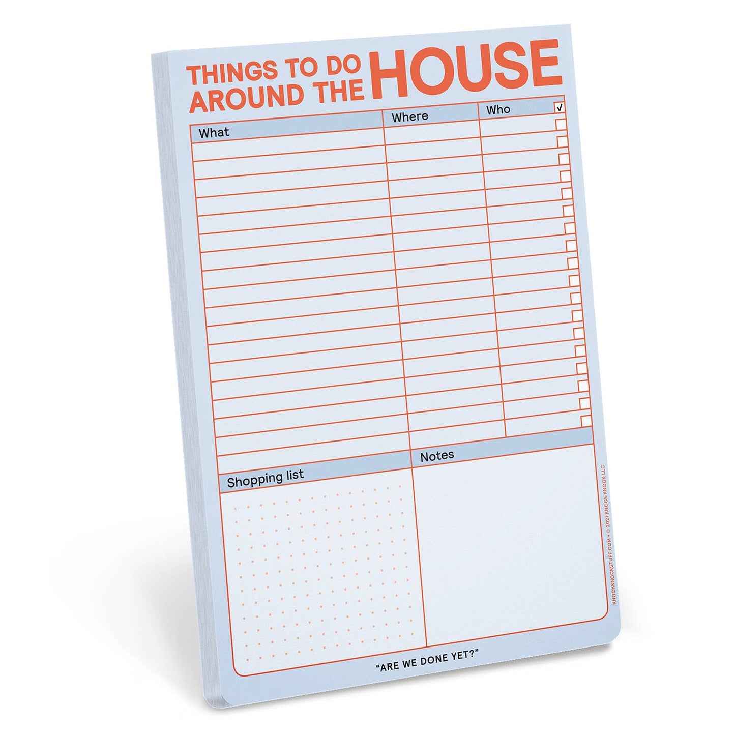 Things to Do Around the House Pad with Magnet