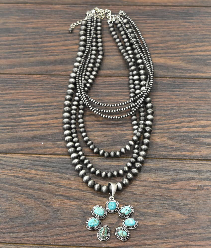 Squash Babe Turquoise Necklace